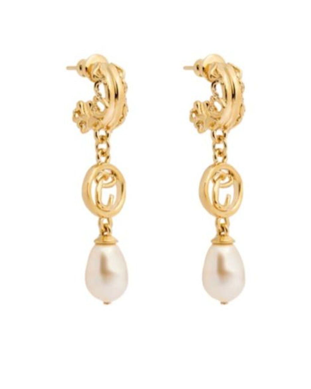 Chloé Metallic Classy Mismatched Earrings