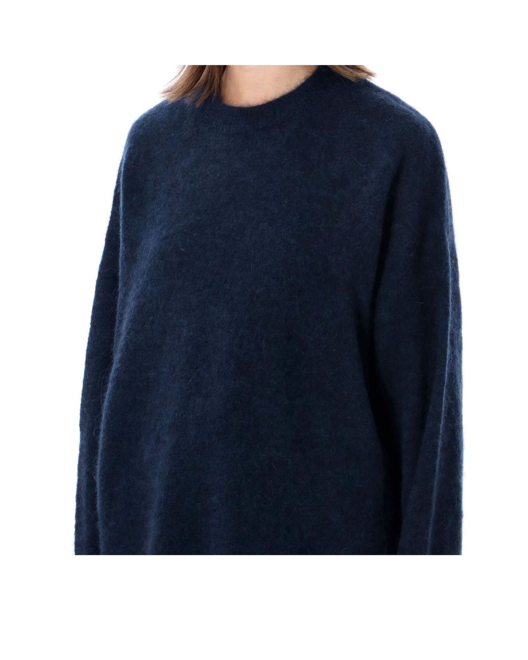 Frankie Shop Blue Timea Fuzzy Jumper