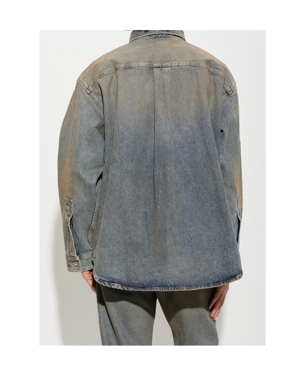 Haikure Gray Nelson Oversized Denim Shirt for men