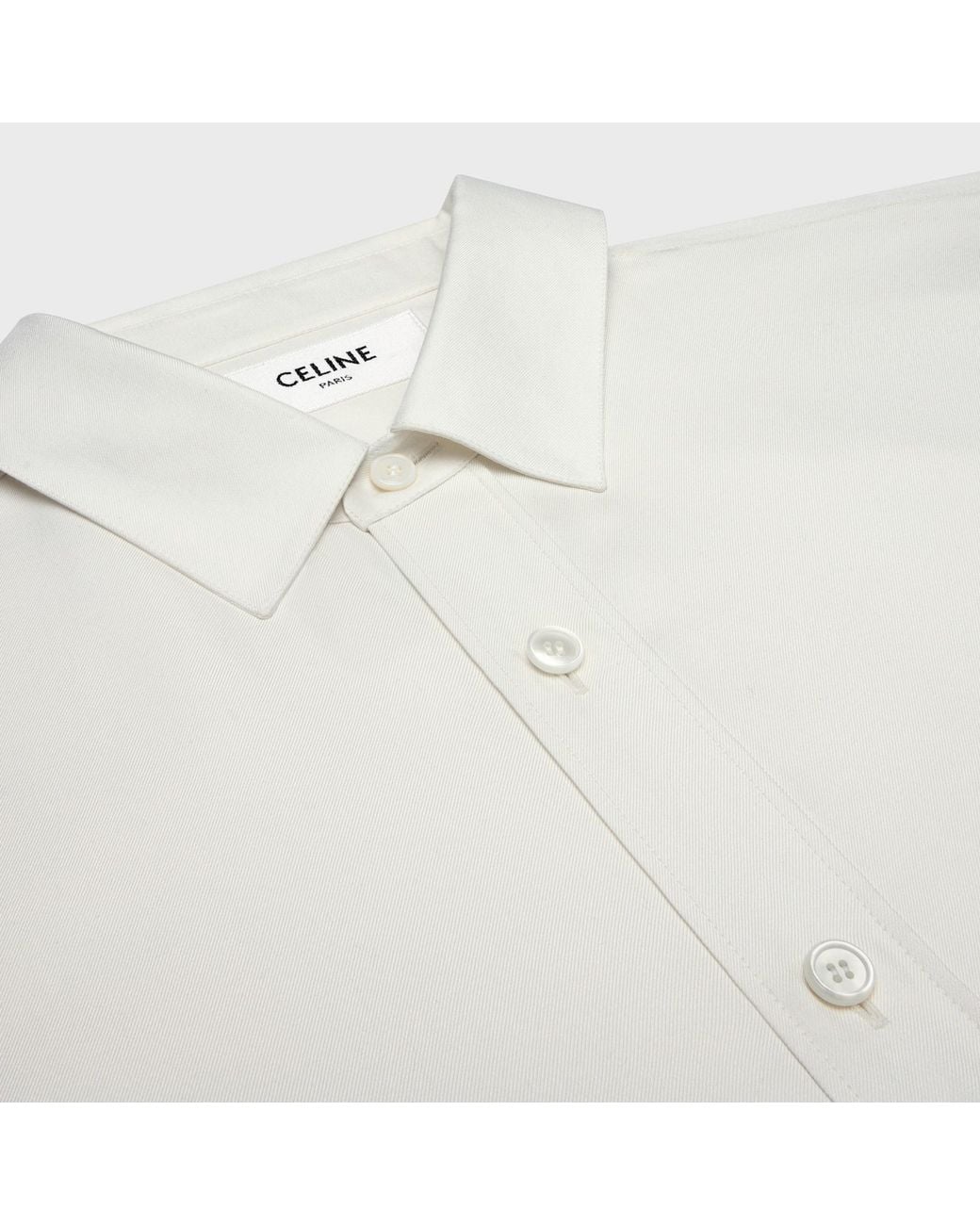 Céline White Relaxed Shirt