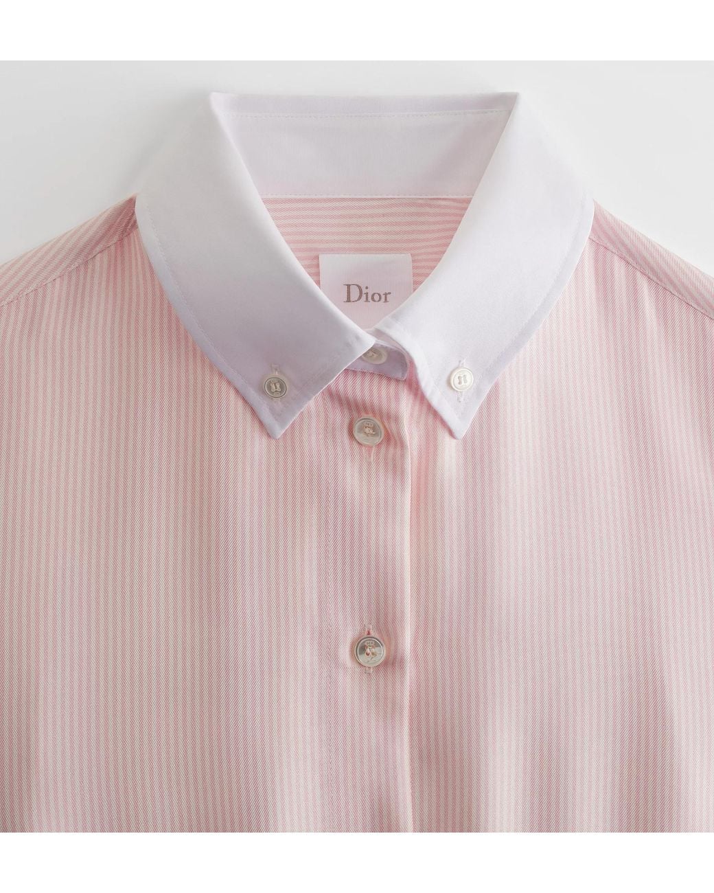 Dior Pink Iviera Mid-Length Belted Shirtdress
