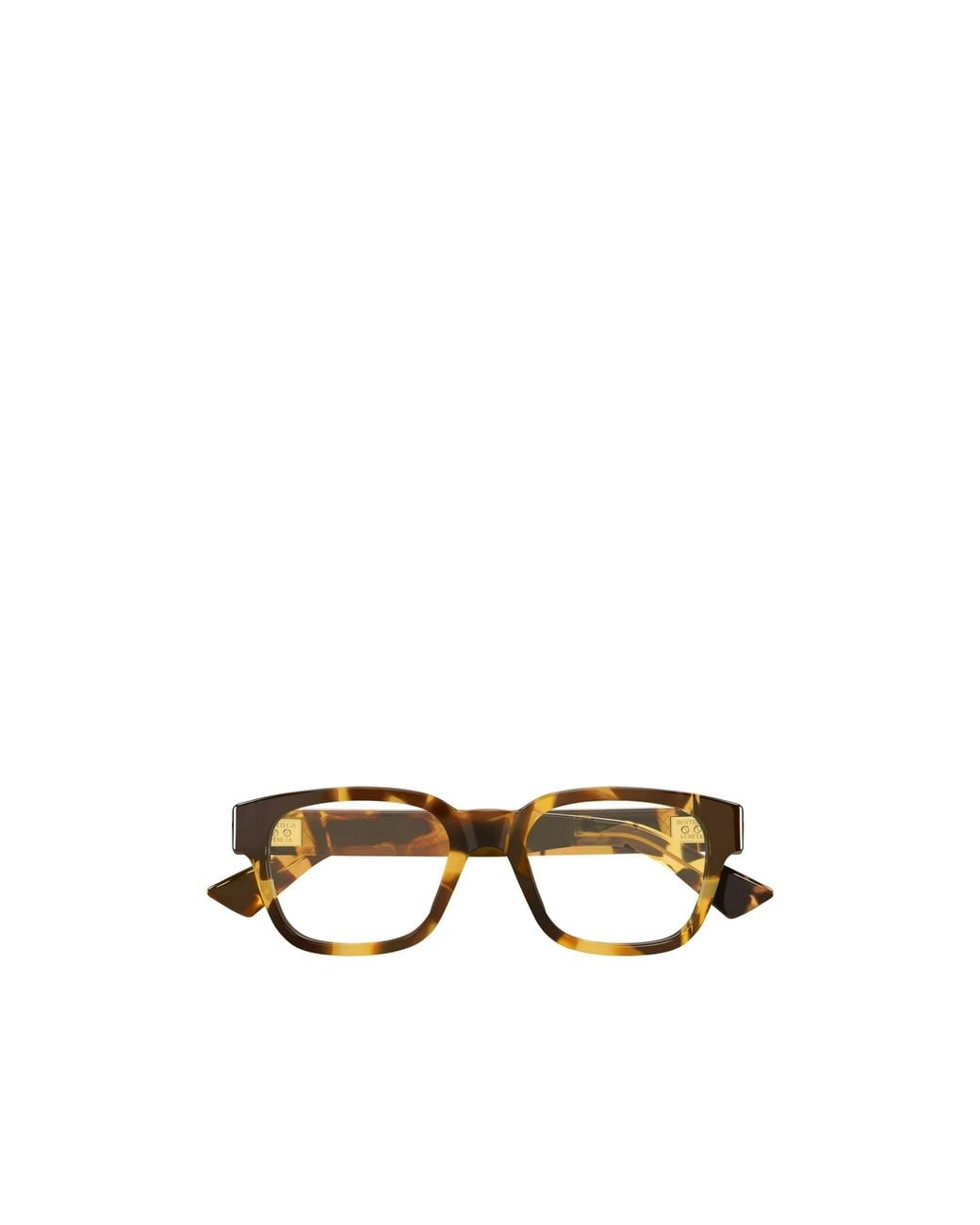 Bottega Veneta Metallic Eyewear Square Frame Glasses for men