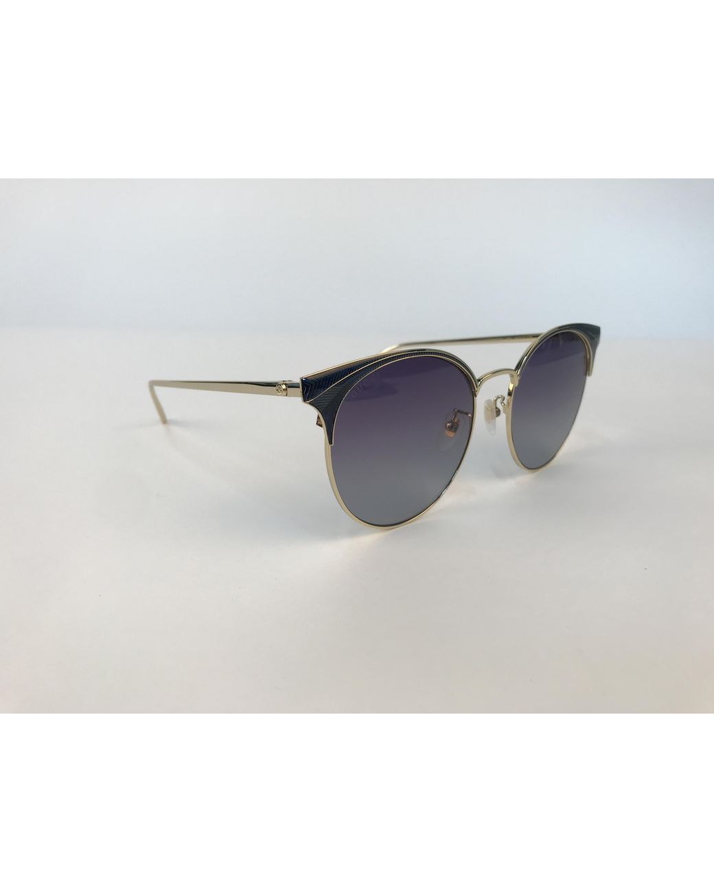 Gucci Blue Gradient Logo Details Sunglasses