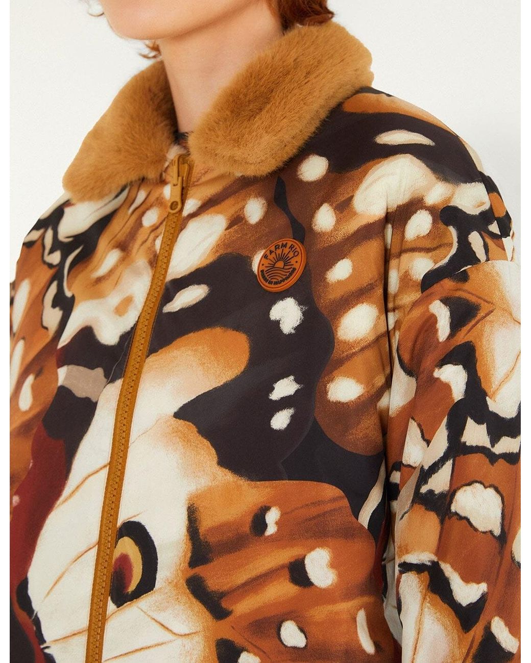 Farm Rio Natural Reversible Embroidered Jacket