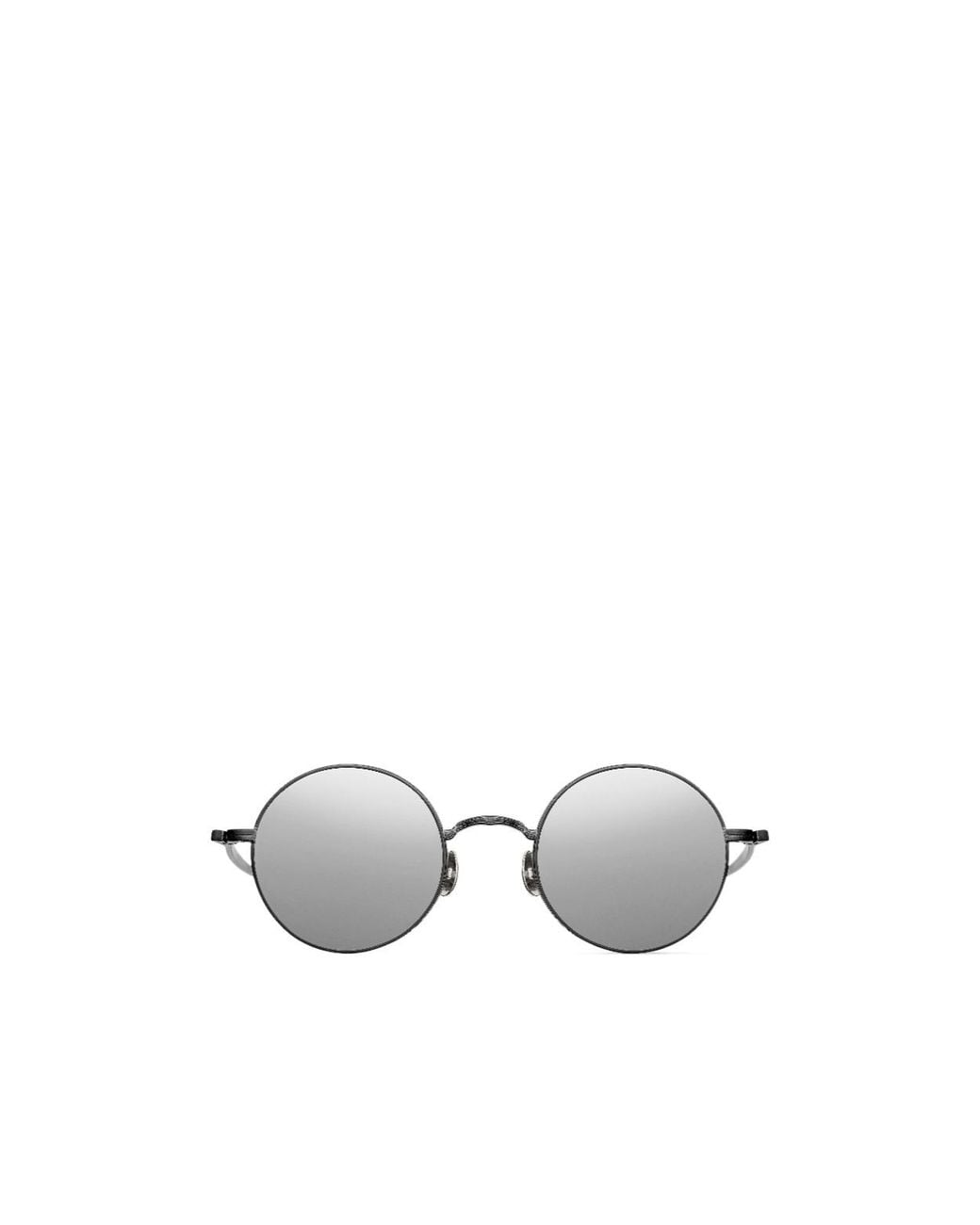 Matsuda White Round-Frame Sunglasses