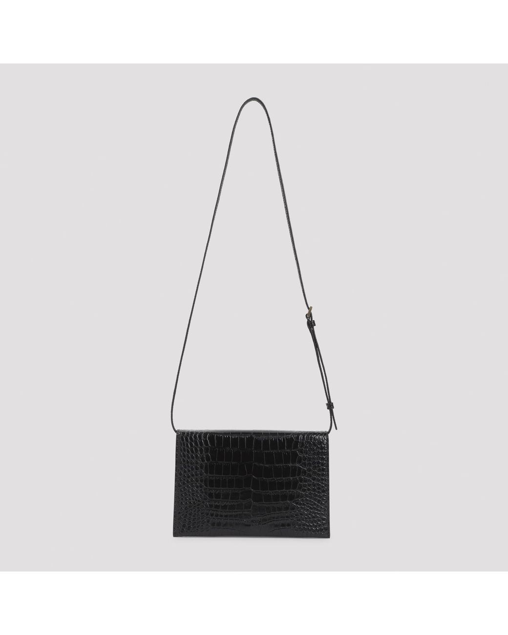 Tom Ford White Mia Crocodile-Effect Leather Mini Bag