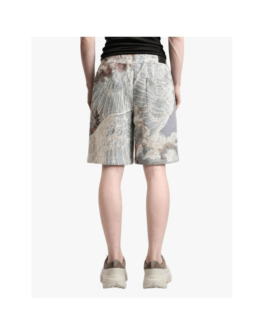 Amiri Blue Tapestry Pegasus Baggy Shorts for men