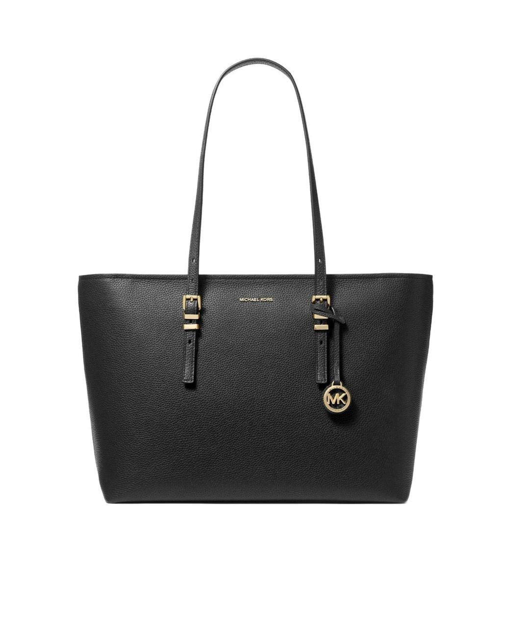MICHAEL Michael Kors Black Pebbled Leather Tote Bag
