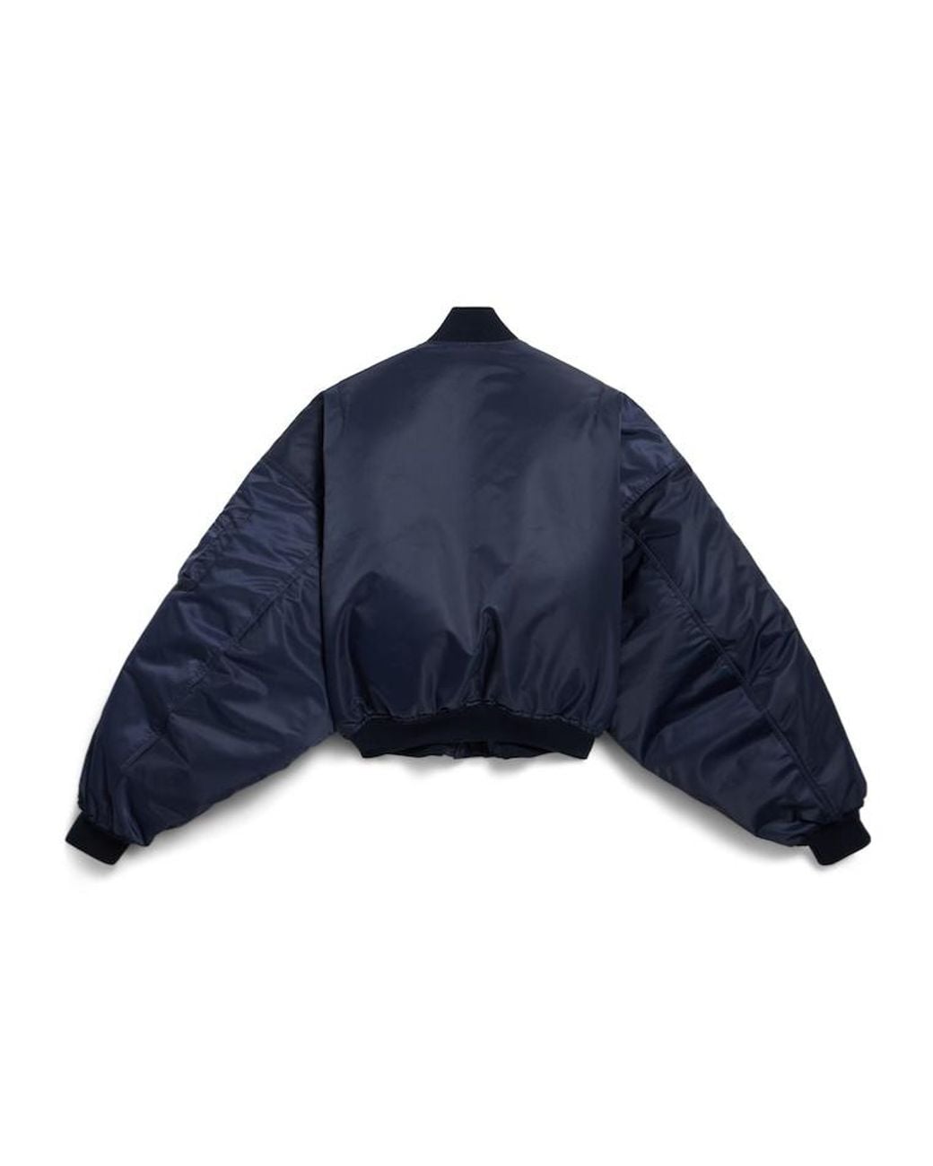 Balenciaga Blue Padded Bomber Jacket for men