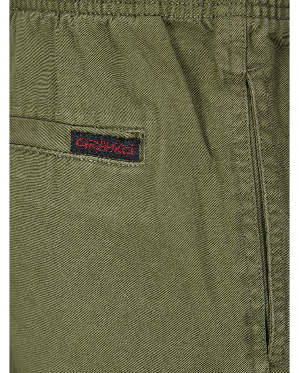 Gramicci Green Elastic-Waist Straight-Leg Pants for men
