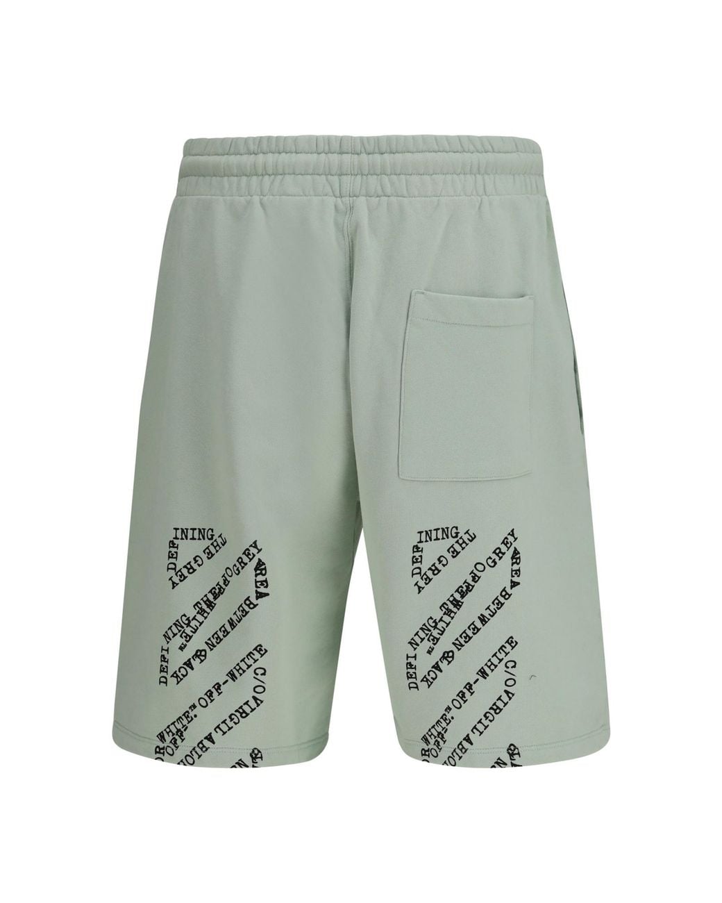 Off-White c/o Virgil Abloh Green Arrow Skate Drawstring Shorts for men