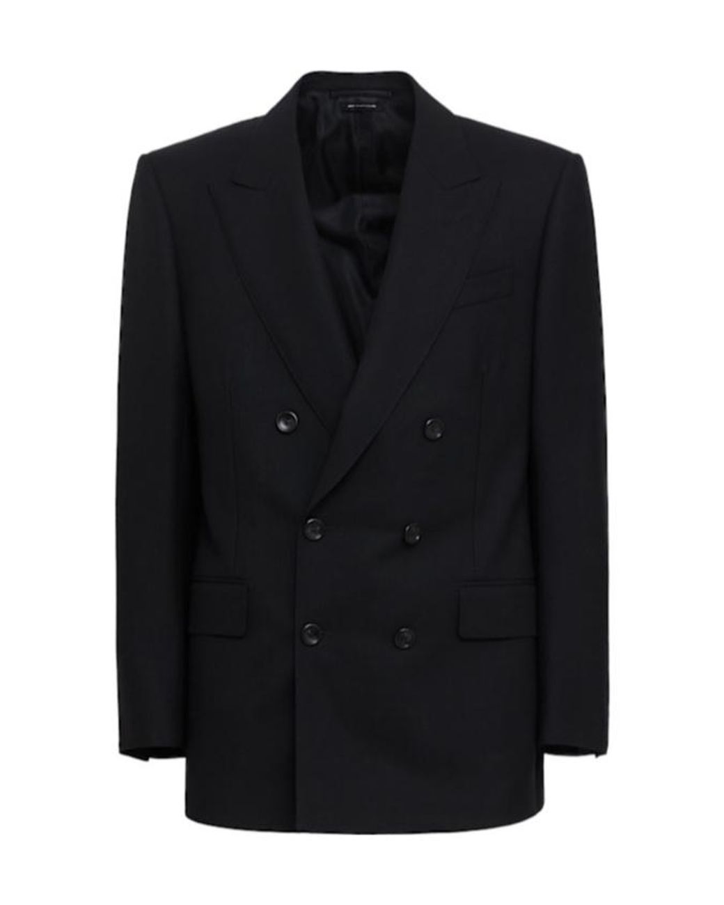 Tom Ford Black Double Breast Twill Jacket for men