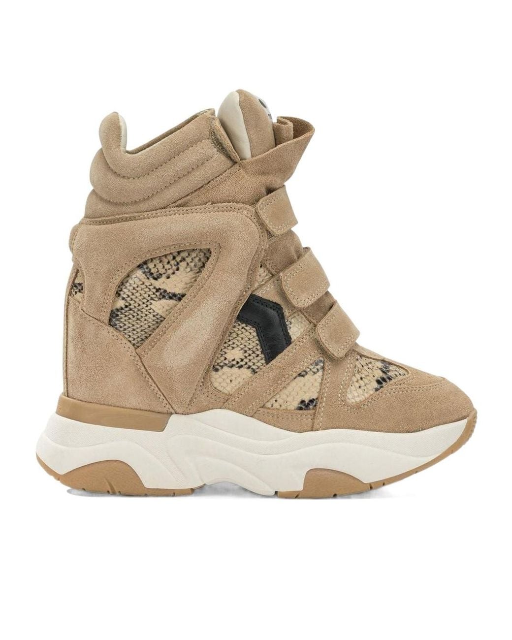 Isabel Marant Natural High-Top Sneakers