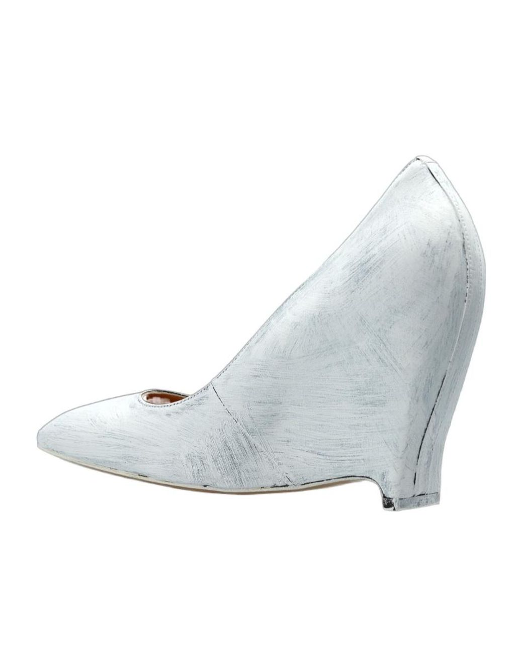 Maison Margiela White Heeled Wedge Shoes
