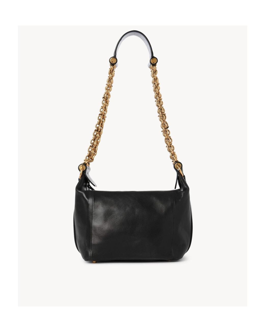 Chloé Black クロエ カメラチェーン ショルダーバッグ