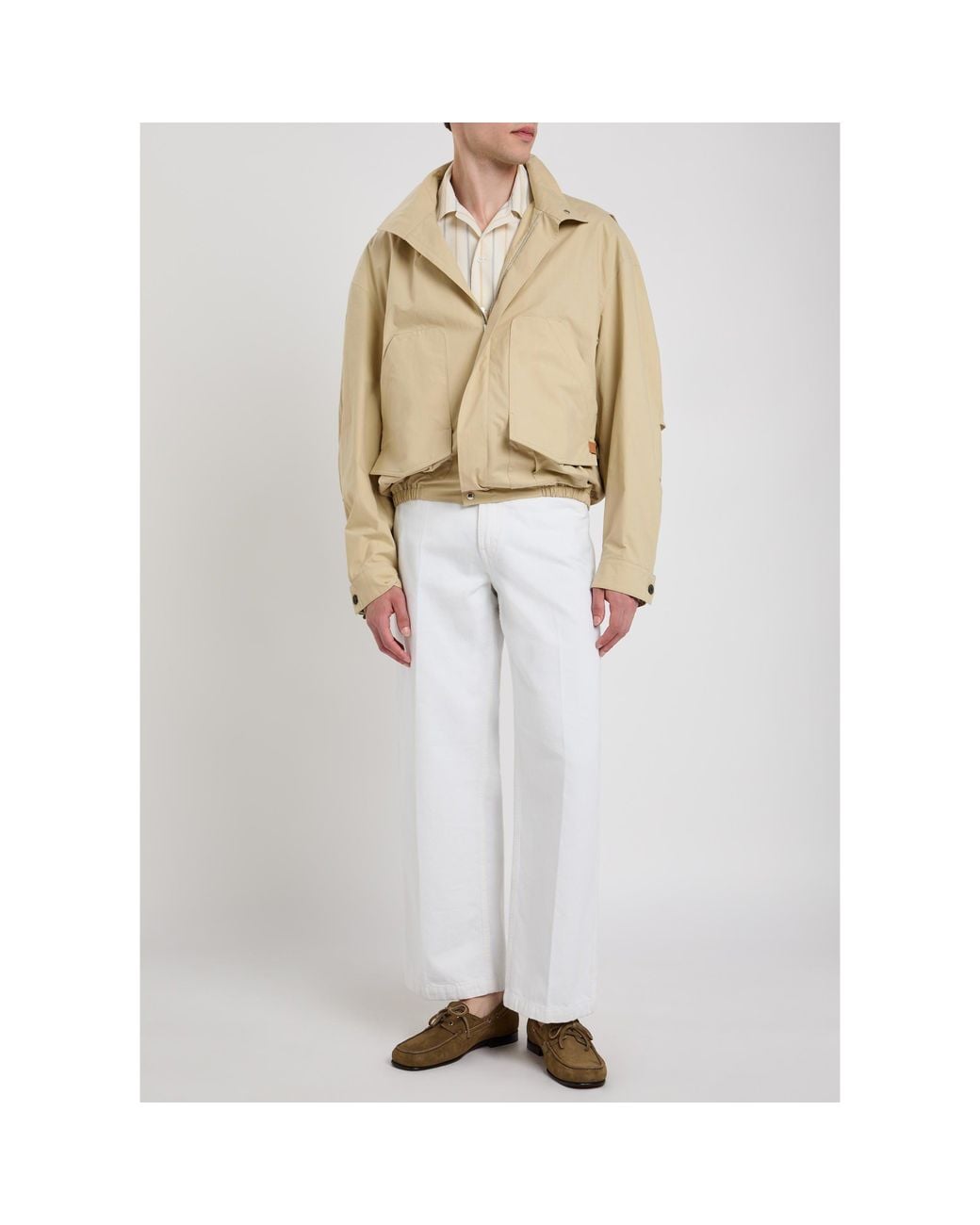 Calvin Klein Natural Stand-Collar Short Jacket for men