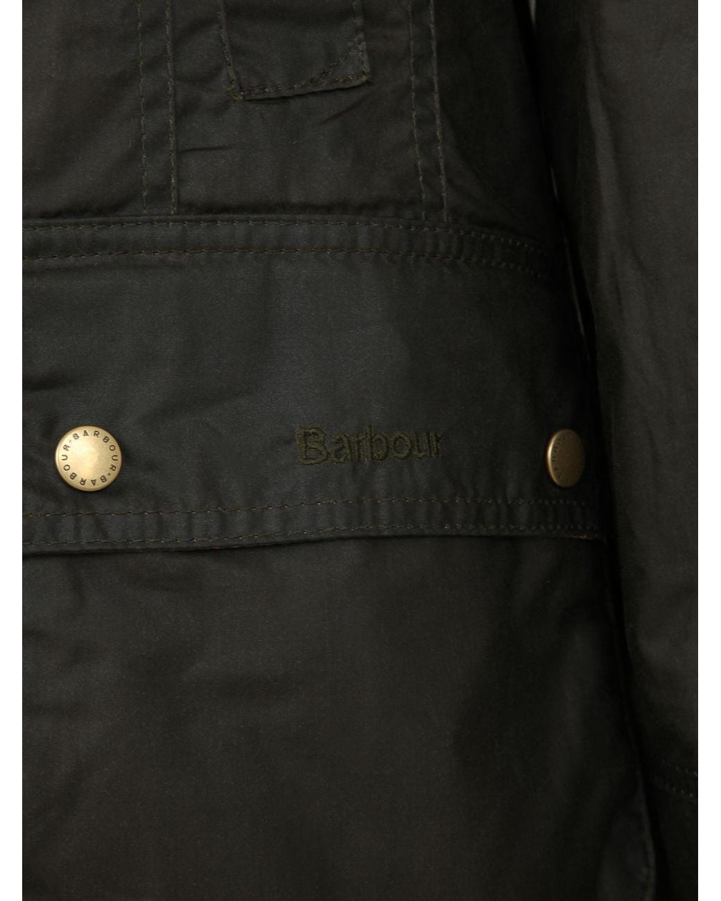 Barbour Black Logo Jacket