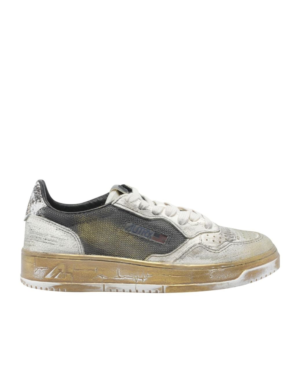 Autry Gray Medalist Super Vintage Sneakers