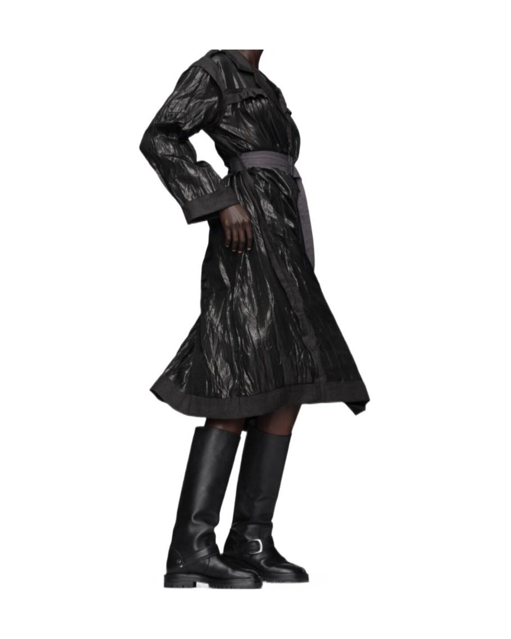 Maison Margiela Black Trench Dress