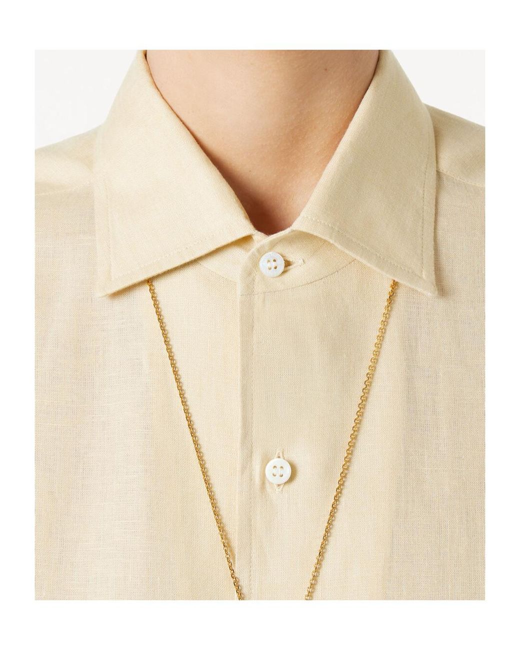 Loro Piana Natural Long-Sleeved Shirt