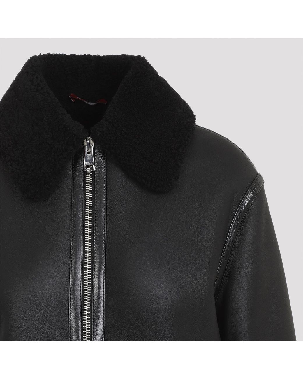Gucci Black Collared Zip-Up Jacket