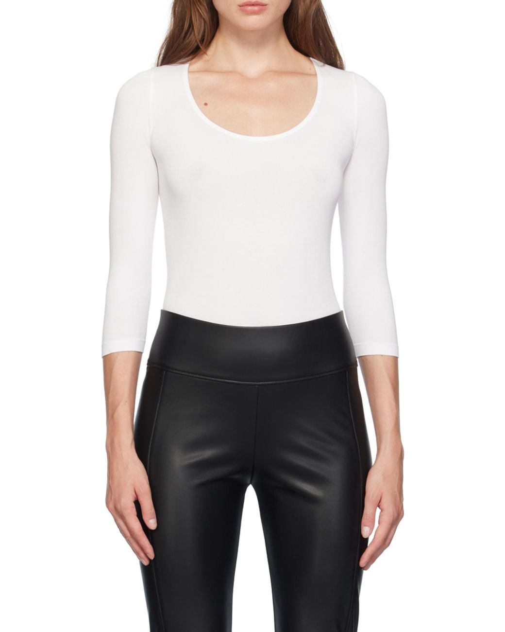 Wolford White Tokio Round-Neck Jumpsuit