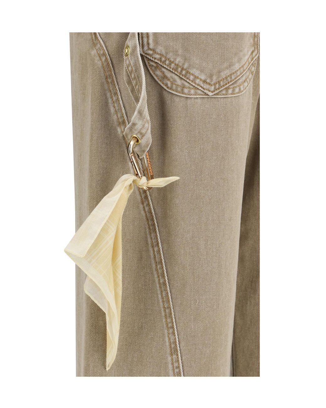 DARKPARK Natural Sienna Loose Side Split Jeans