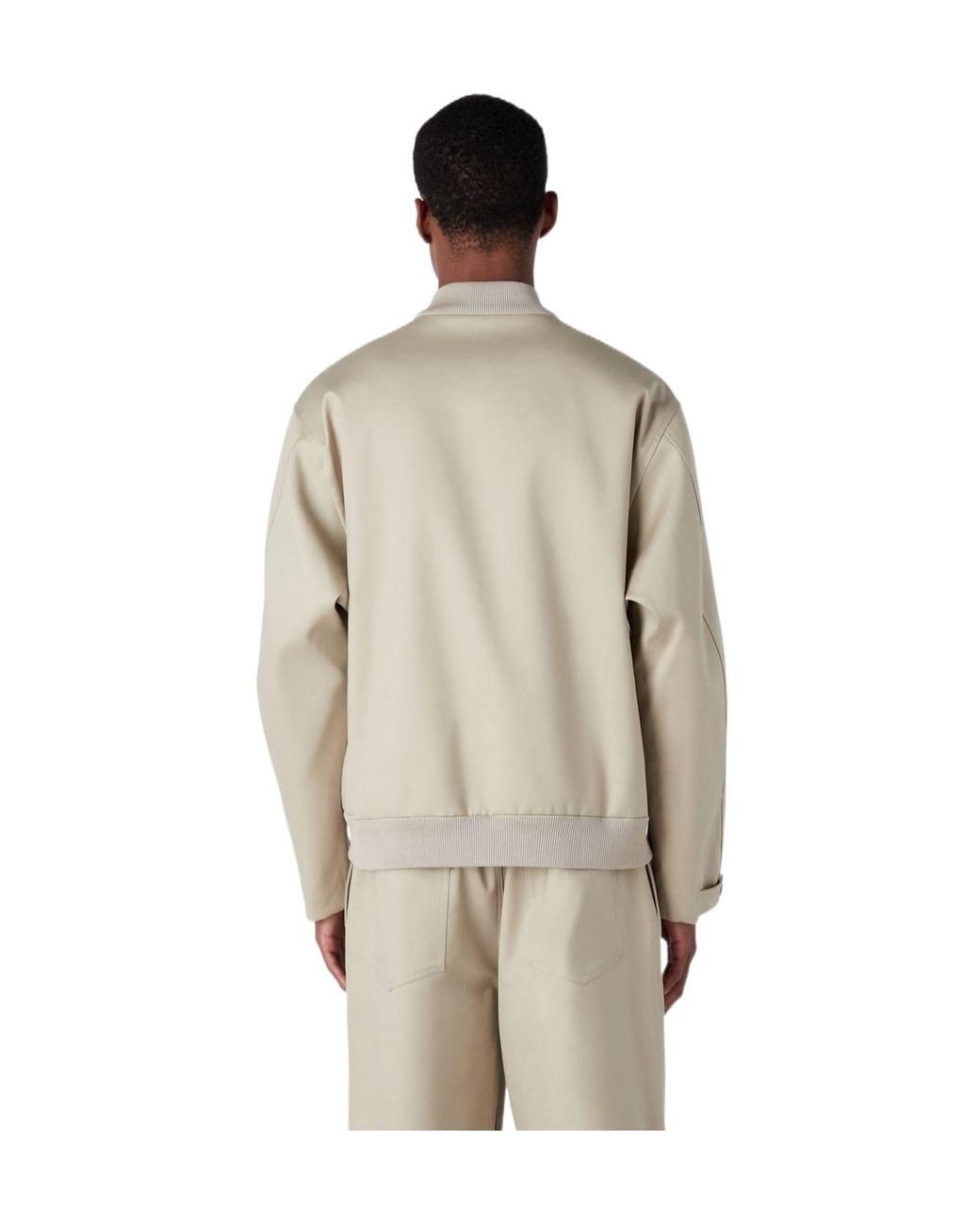 Emporio Armani Natural Solid Color Casual Jacket for men