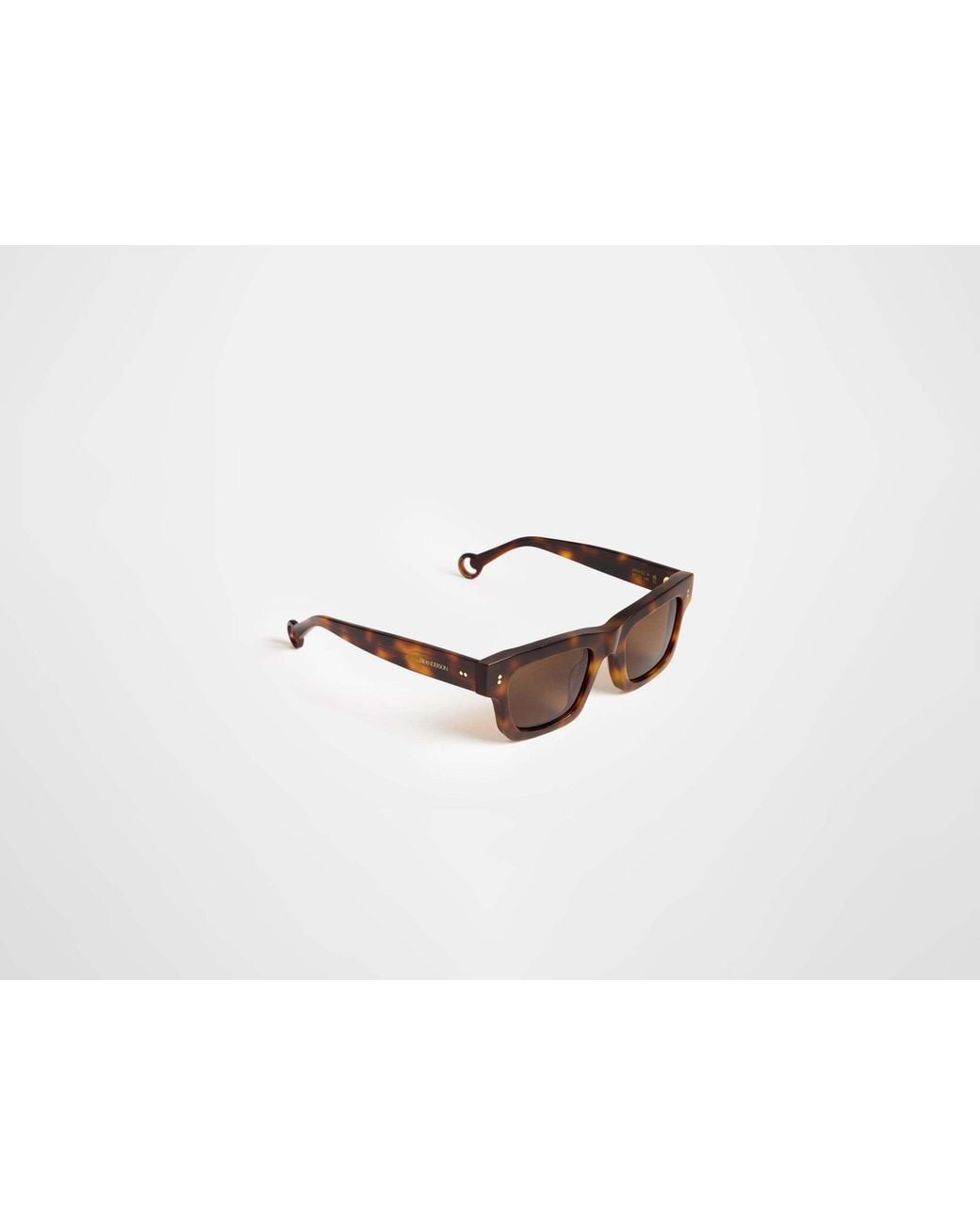 J.W. Anderson Brown Tortoiseshell-Effect Square-Frame Sunglasses