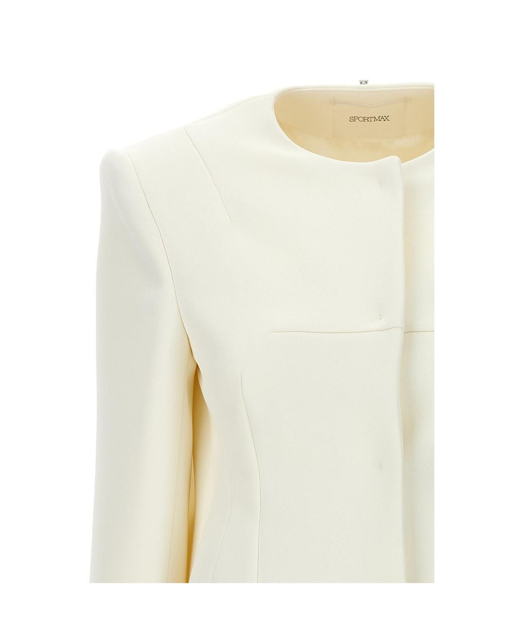 Sportmax Natural Long-Sleeved Casual Jacket