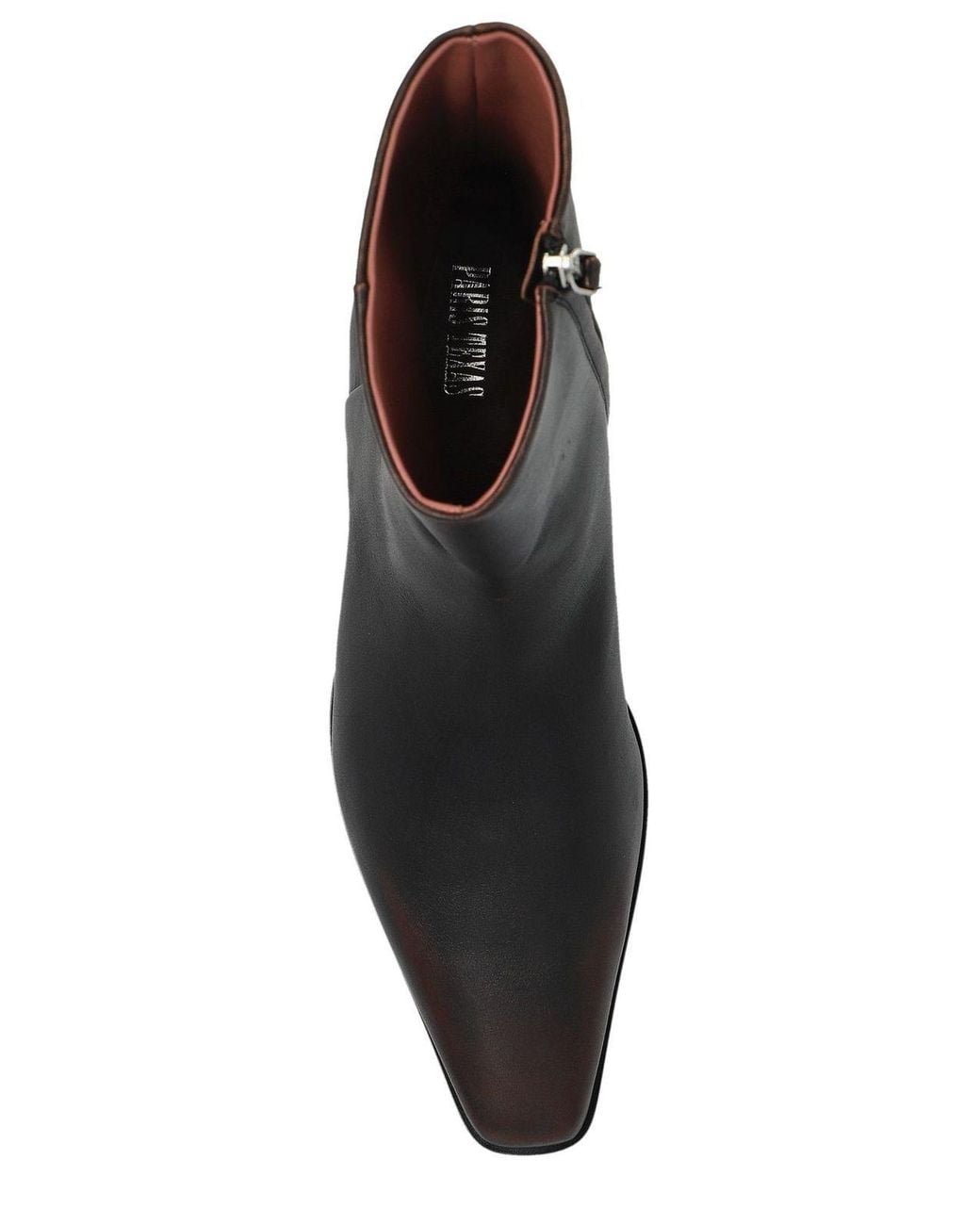 Paris Texas Black Bettina Low Heel Ankle Boots