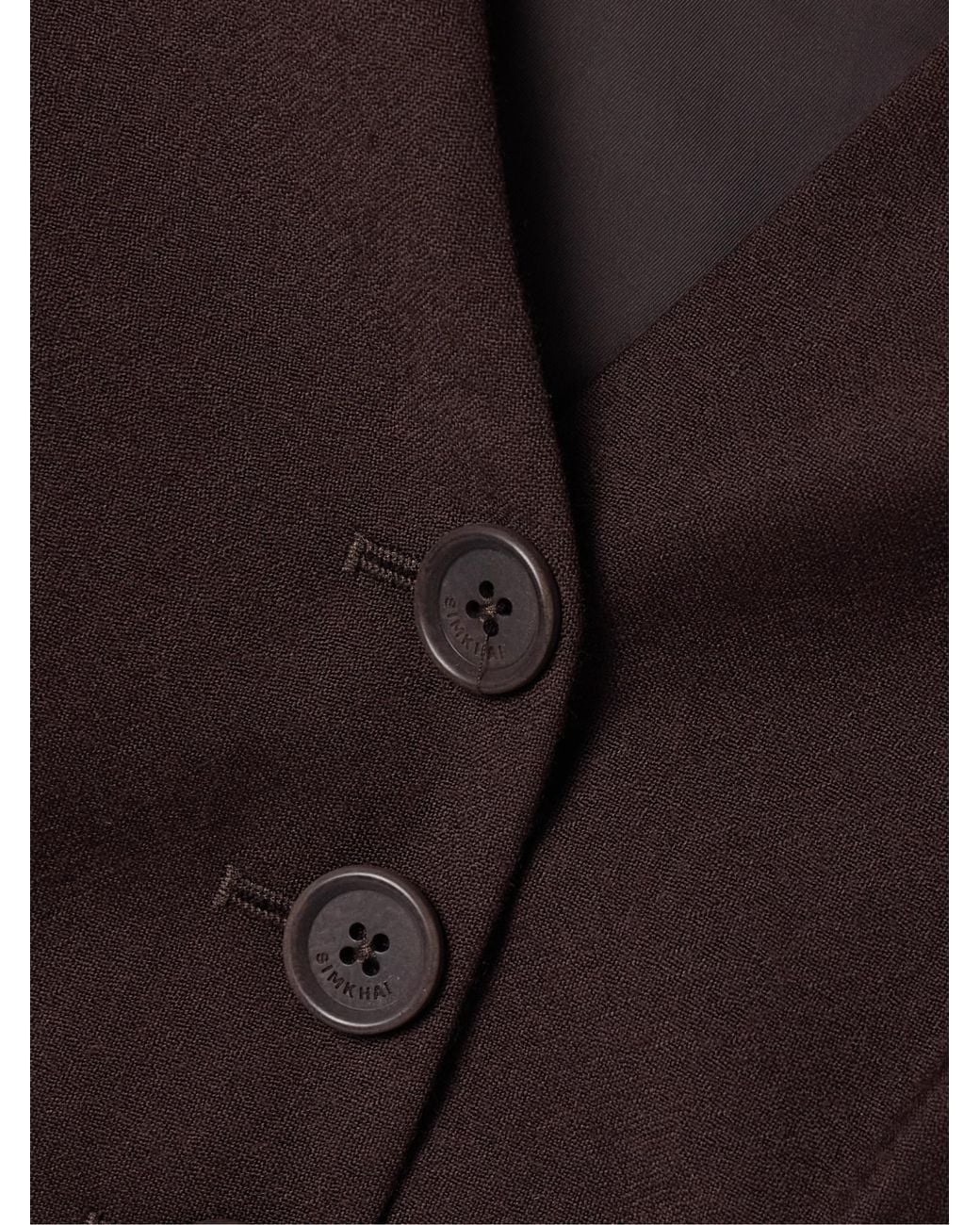 Jonathan Simkhai Purple Slim-Fit Waistcoats