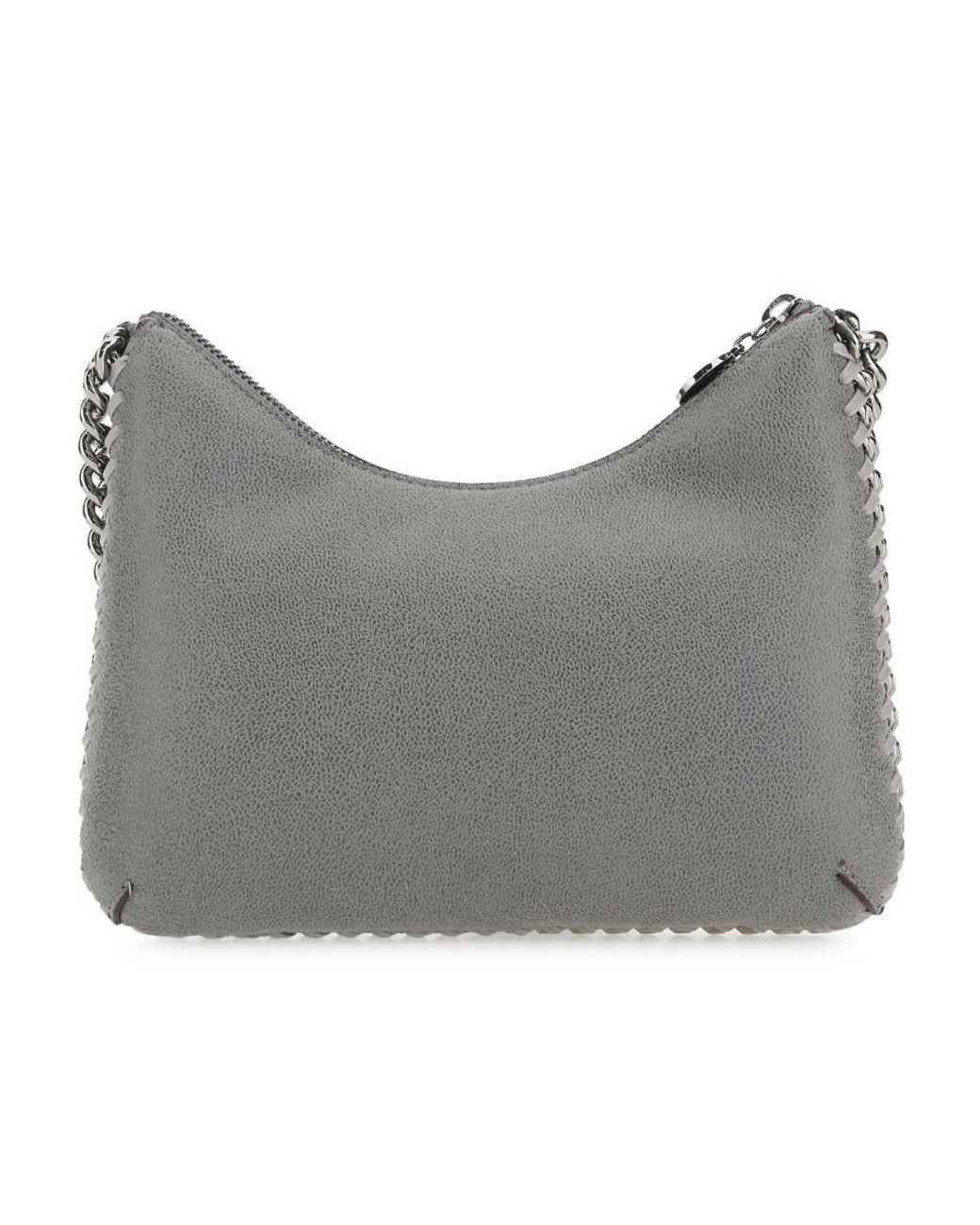 Stella McCartney Gray Mini Falabella Zip Shoulder Bag