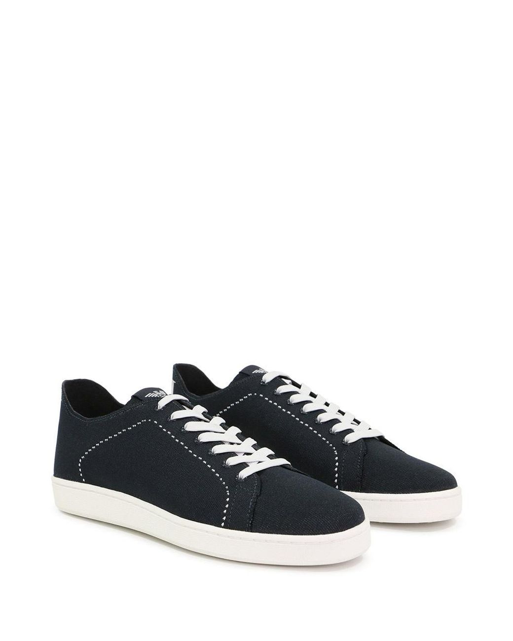 Armani Jeans Black Logo Lace Up Casual Sports Shoes for men