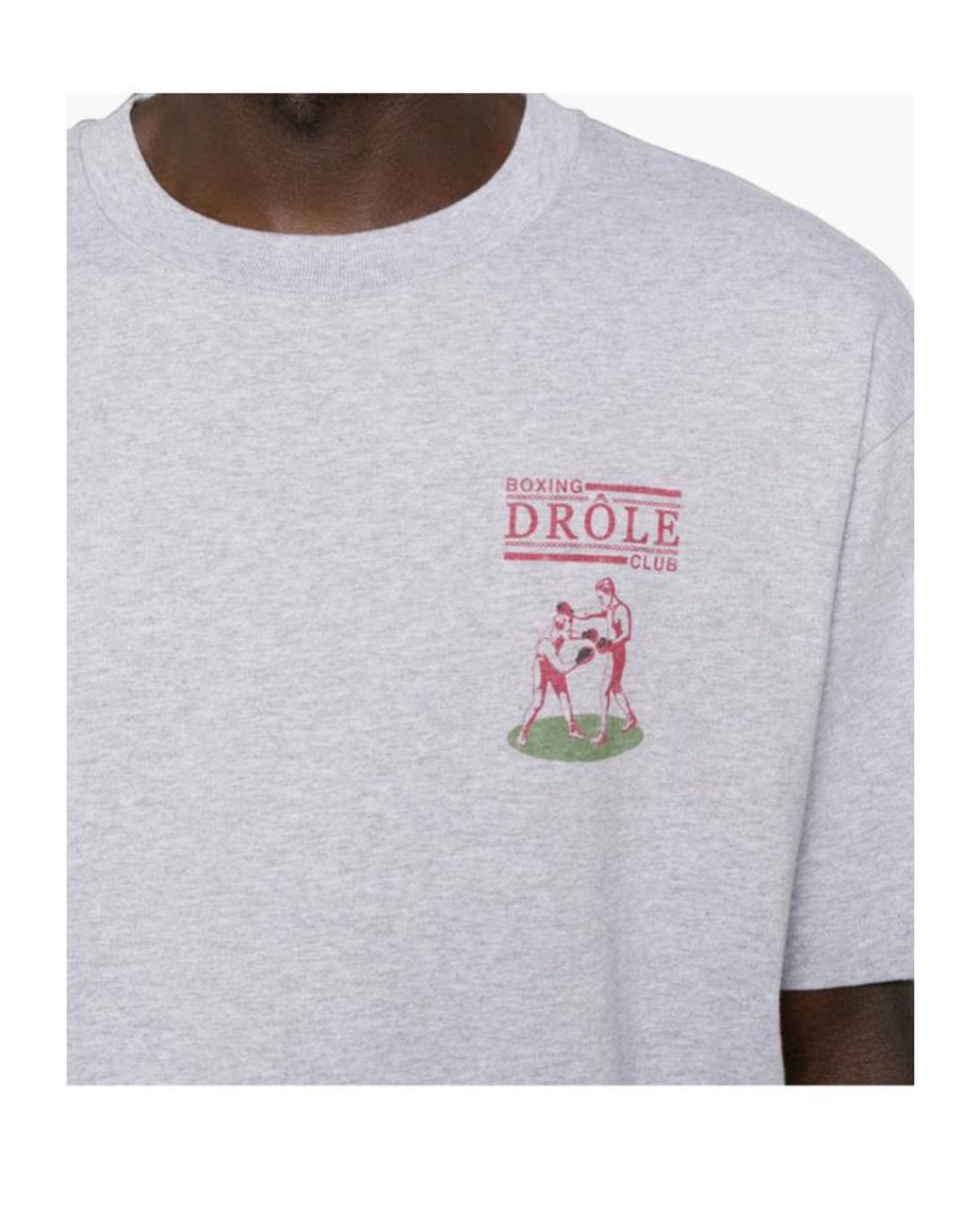 Drole de Monsieur White Crew-Neck T-Shirt for men