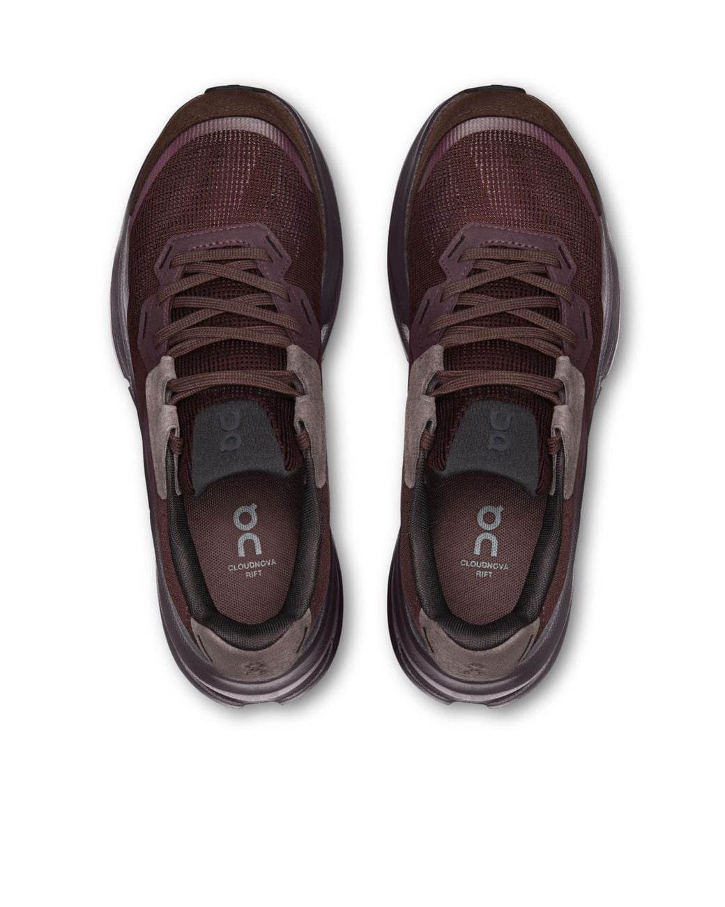 On Shoes Brown Lace-Up Sneakers