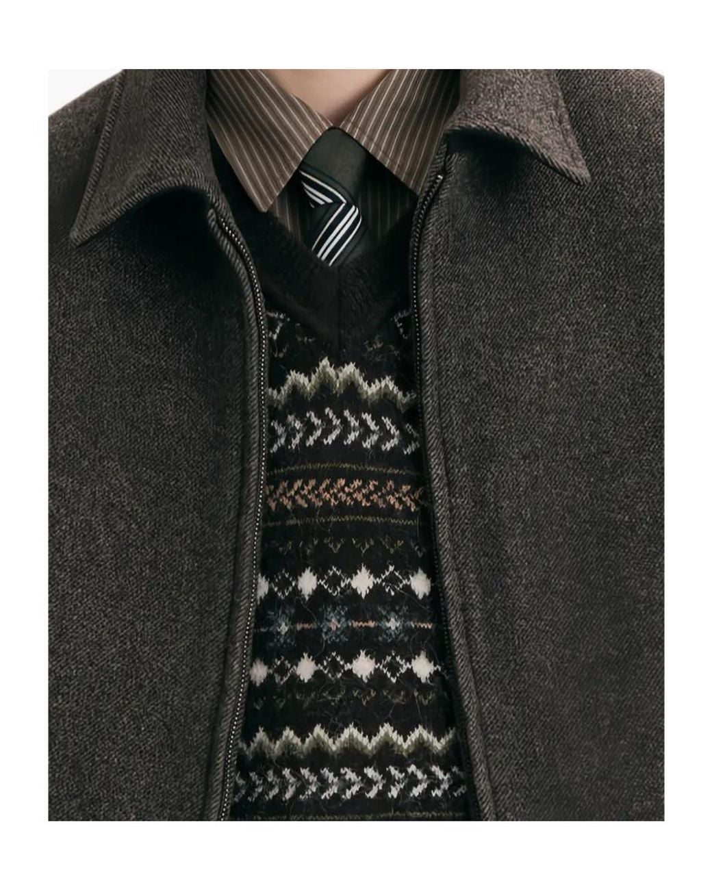 DUNST Gray Mélange Zip-Up Jacket for men
