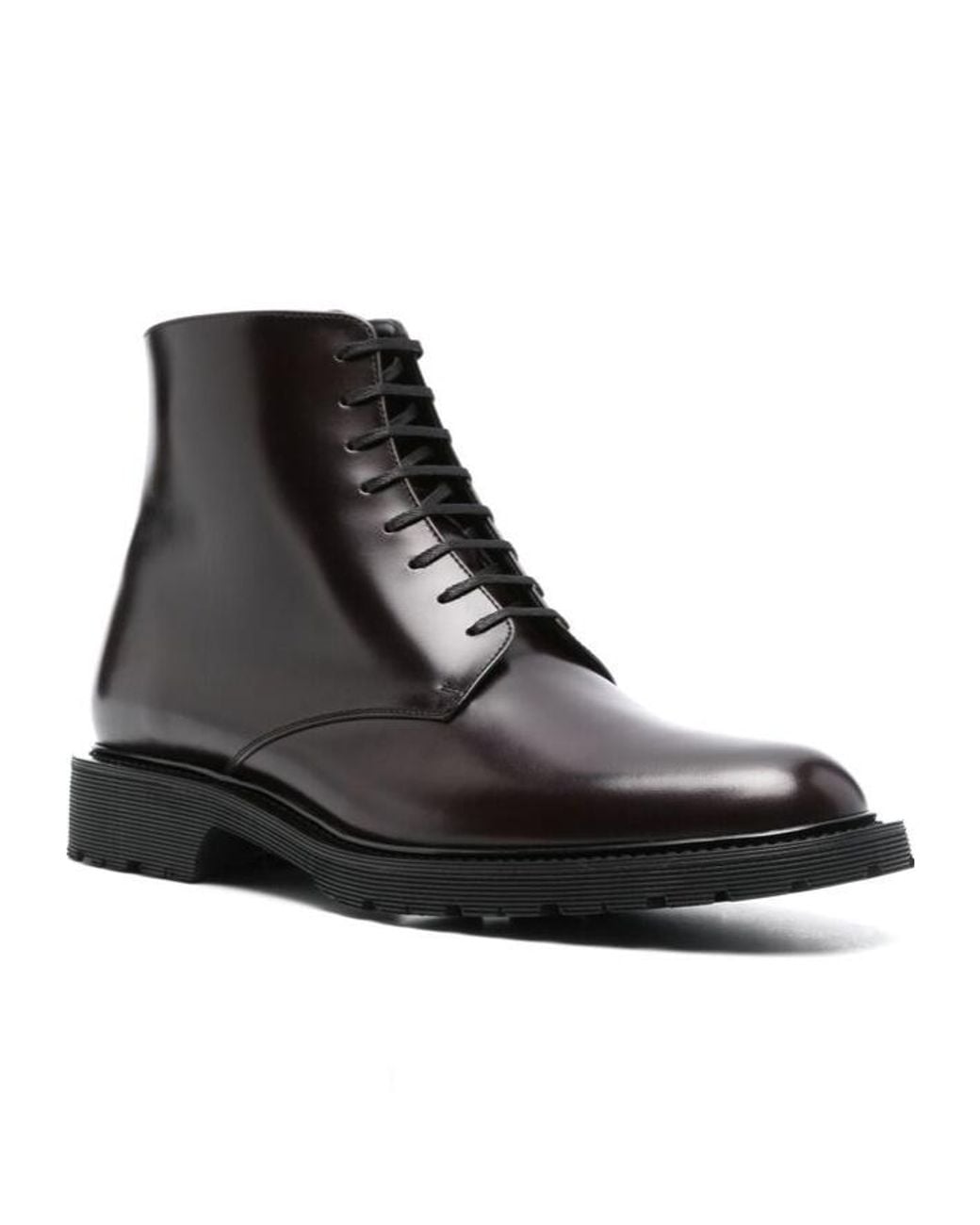Saint Laurent Black Leather Ankle Boots for men