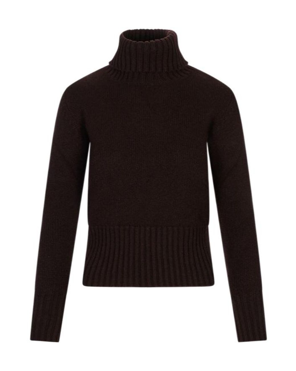 Fedeli Black Long-Sleeved Turtleneck Jumper