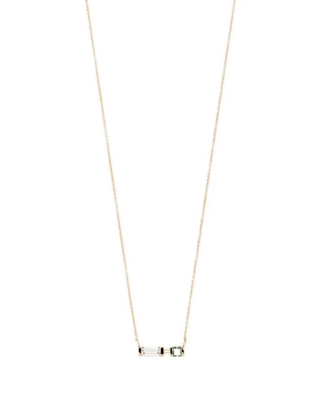 Aliita White 9Kt Amethyst Pendant Necklace