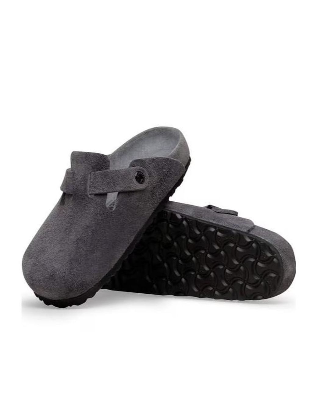 Birkenstock Brown Boston Buckled Clogs for men