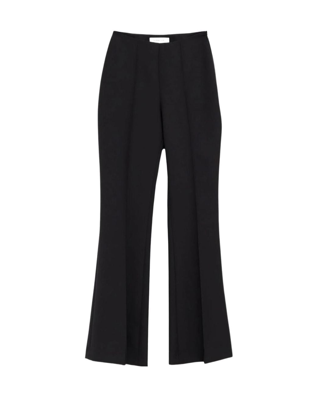 Frankie Shop Black Pintuck Flared Trousers