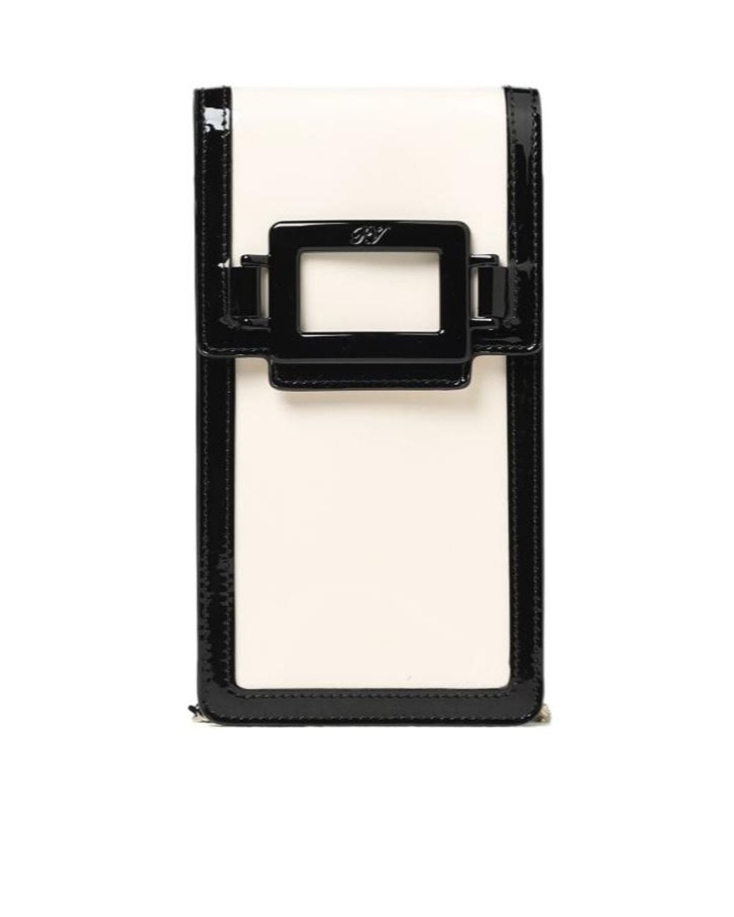 Roger Vivier Black Logo Details Shoulder Bag
