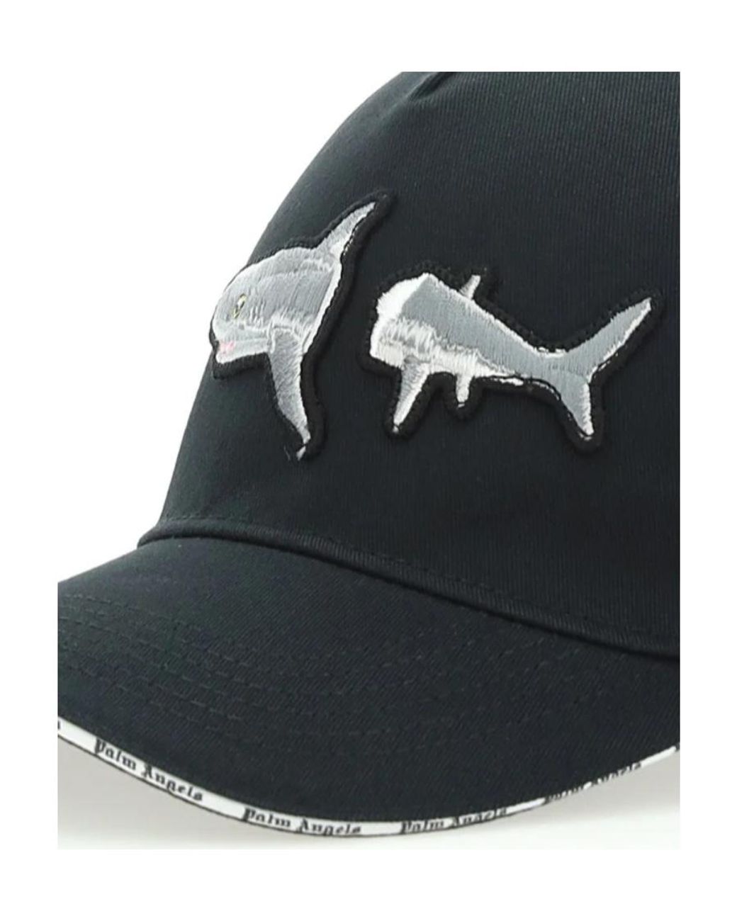 Palm Angels Blue Broken Shark Cap for men