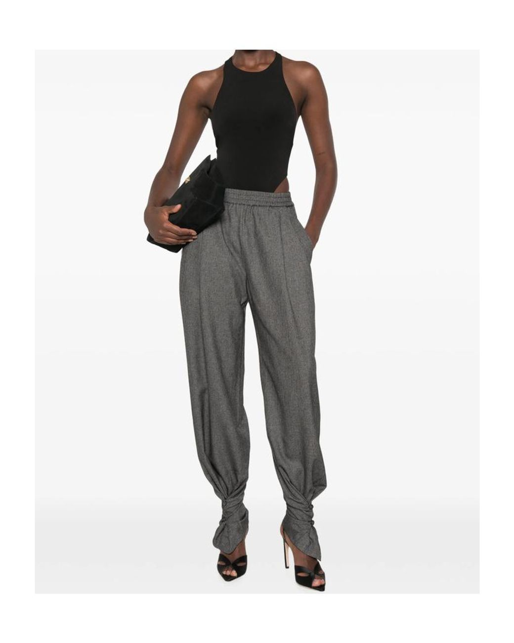 ANDAMANE Black Fonda Bodysuit