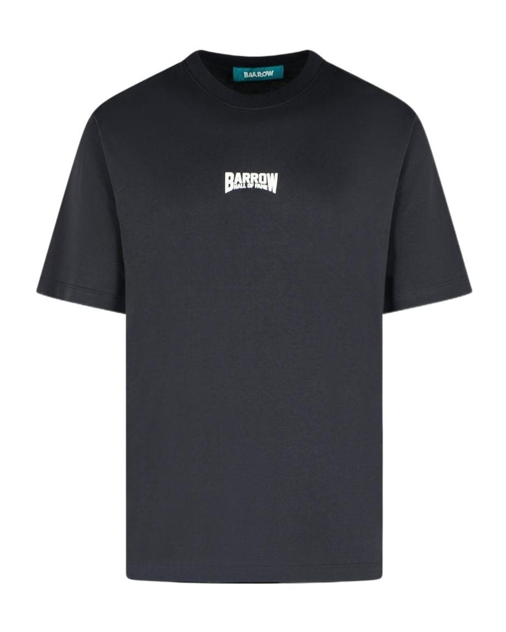 Barrow Black Bear Printed Crewneck T-Shirt for men
