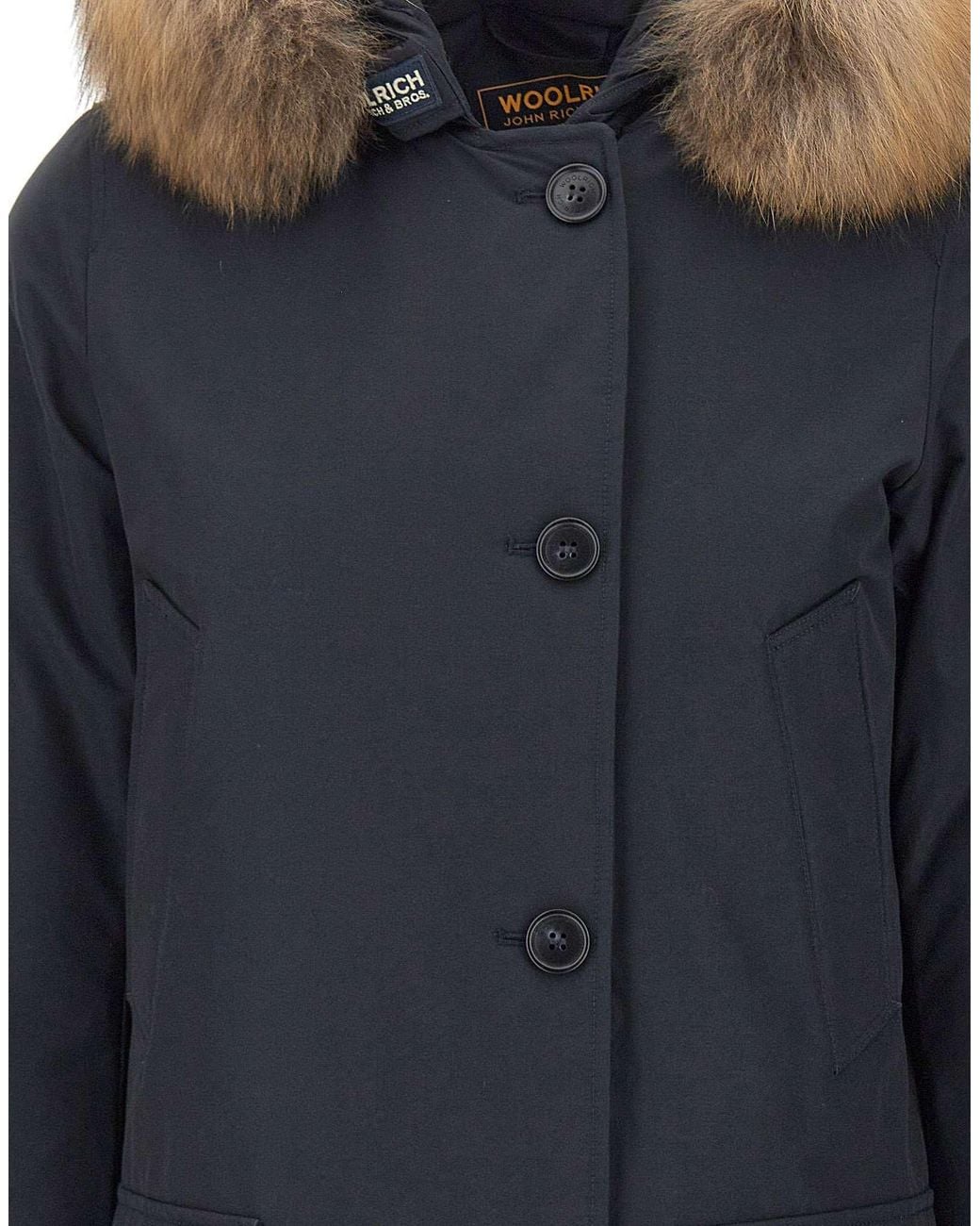 Woolrich Blue Arctic Hooded Parka Coat