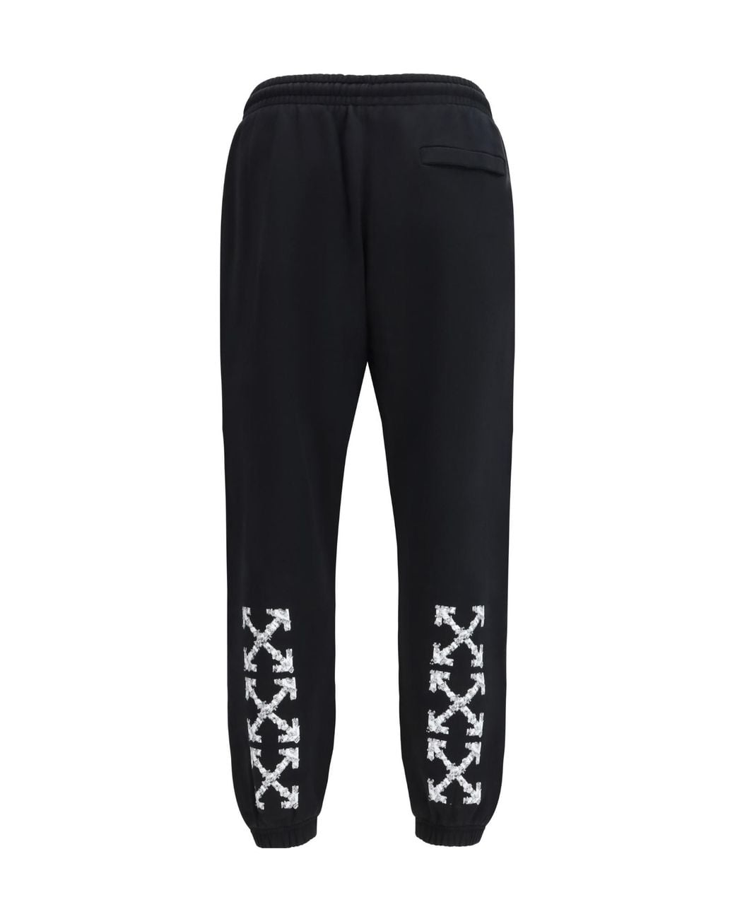 Off-White c/o Virgil Abloh Black Heraldic Arrow Cuffed Sweatpants for men