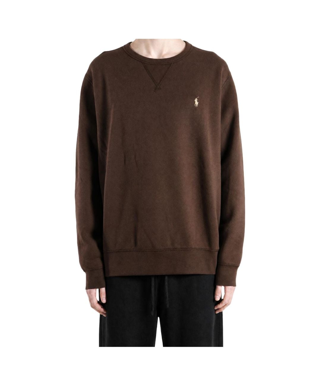 Polo Ralph Lauren Brown Long-Sleeve Crew-Neck Sweatshirt for men