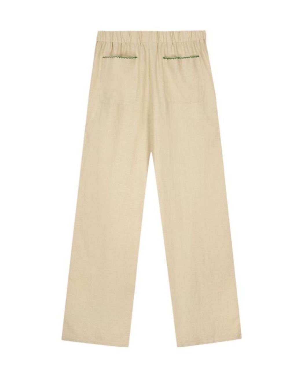 Maison Labiche Natural Patch-Pockets Trousers